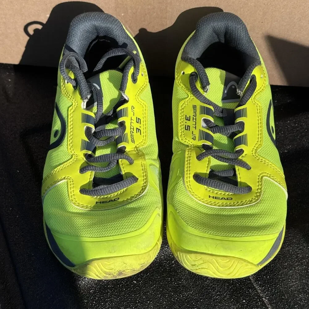 Head‎ Sprint 3.5 Junior Shoes Youth 4.5 Neon Yellow Pickleball Tennis 275102
